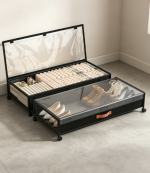 Under-Bed Shoe Storage Boxes with Wheels - Image 2
