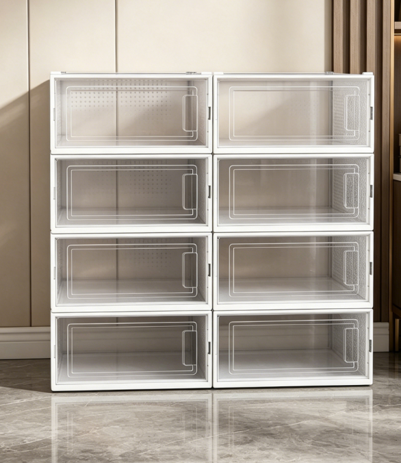 40.png Transparent Plastic Stackable Boot Storage Boxes - Image 1