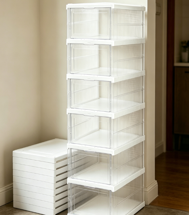 44.png Transparent Flip-Top Stackable Shoe Boxes - Image 1
