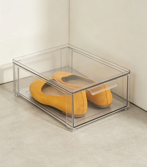 6.png Transparent Pull-Out Drawer Shoe Box - Image 1